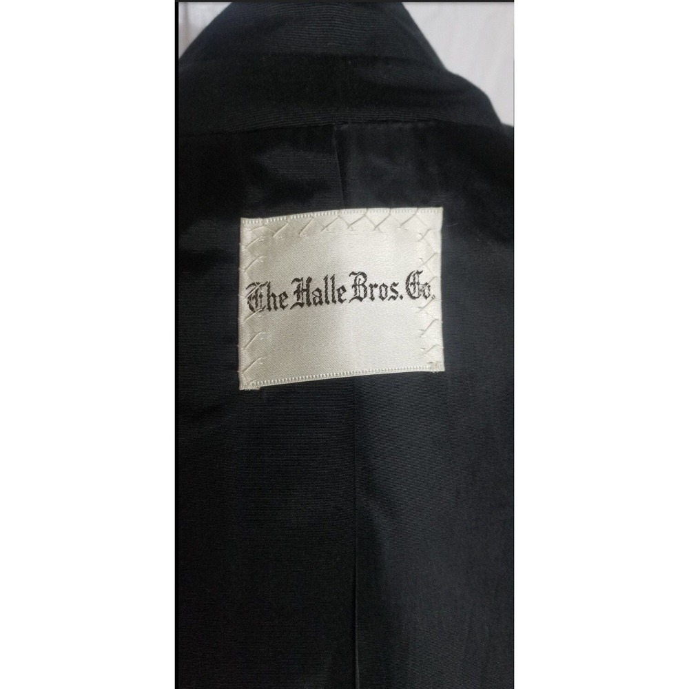 Vintage 1960s  Black Velvet Cocktail  Coat Mod GoGo Count RAMI Auze Medium - Picture 9 of 9